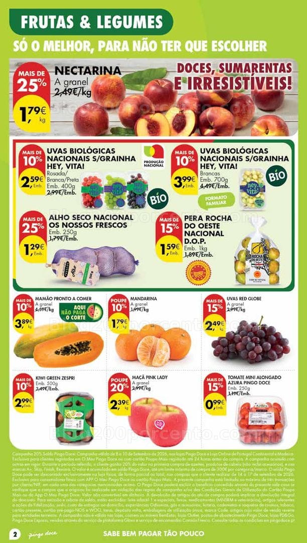 Antevisão Folheto PINGO DOCE Madeira Promoções de 8 a 14 setembro