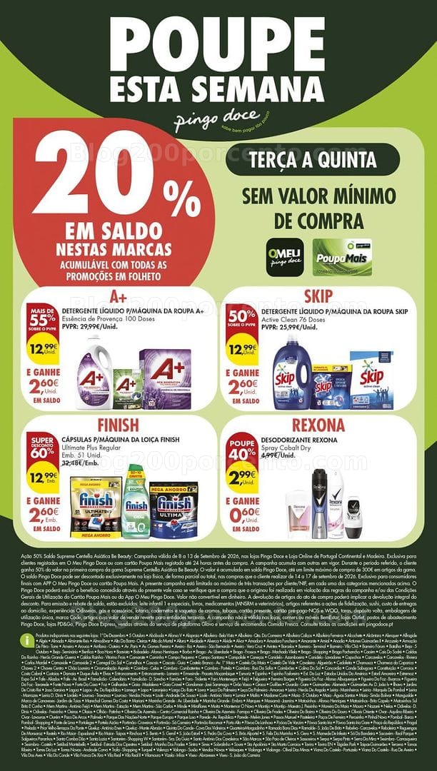 Antevisão Folheto PINGO DOCE Promoções de 8 a 14 setembro - Edição Digital