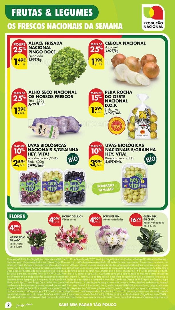 Antevisão Folheto PINGO DOCE Lojas Pequenas Promoções de 8 a 14 setembro