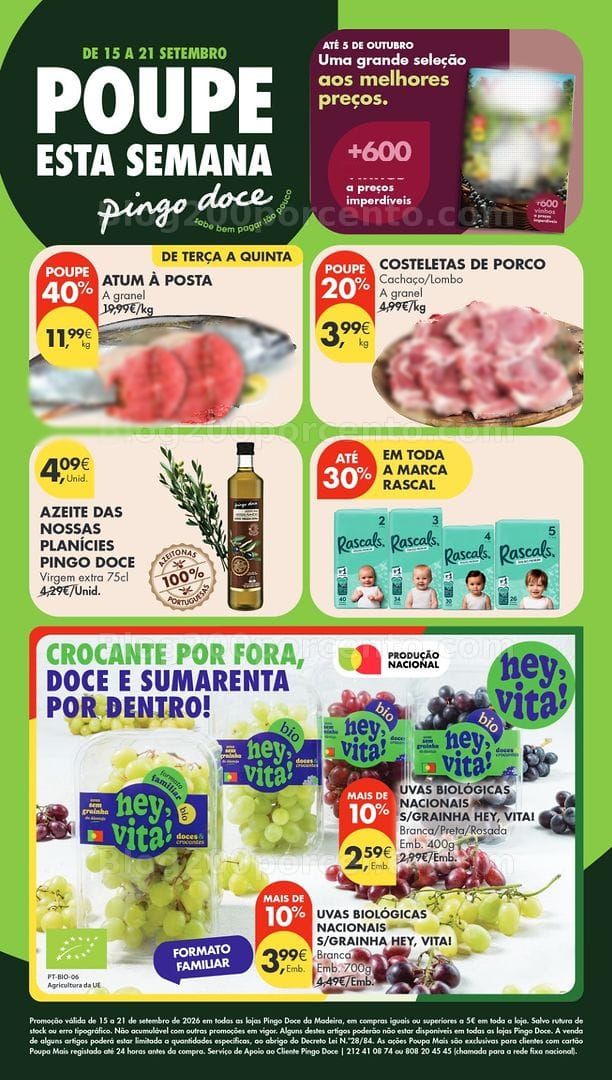 Antevisão Folheto PINGO DOCE Promoções de 15 a 21 setembro - Madeira