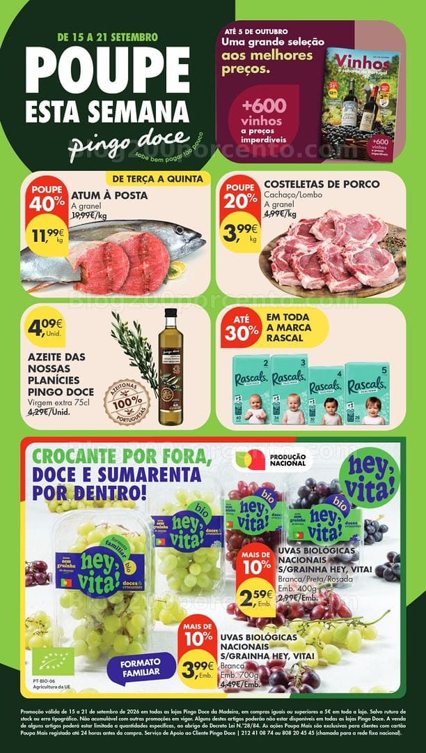 Antevisão Folheto PINGO DOCE Promoções de 15 a 21 setembro - Madeira