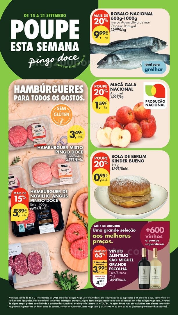 Antevisão Folheto PINGO DOCE Promoções de 15 a 21 setembro - Madeira