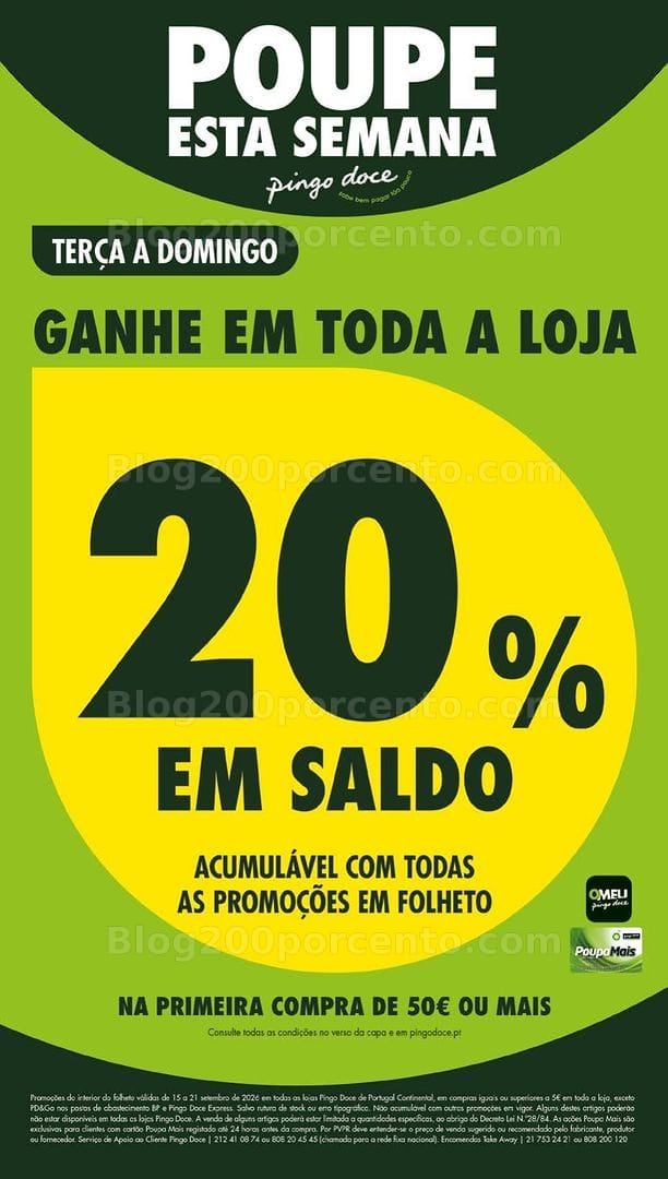 Antevisão Folheto PINGO DOCE Lojas Grandes Promoções de 15 a 21 setembro
