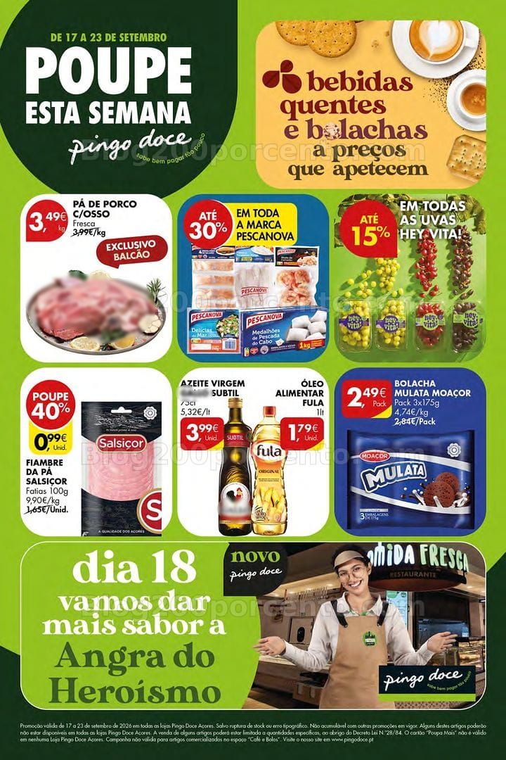 Antevisão Folheto PINGO DOCE Açores Promoções de 17 a 23 setembro