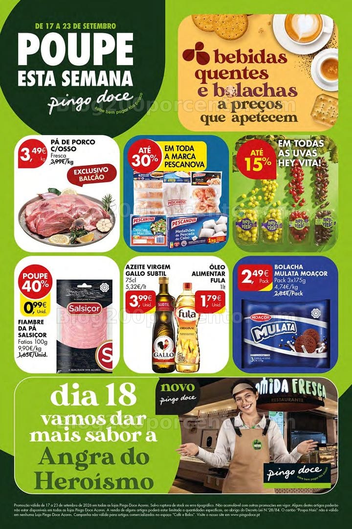 Antevisão Folheto PINGO DOCE Açores Promoções de 17 a 23 setembro