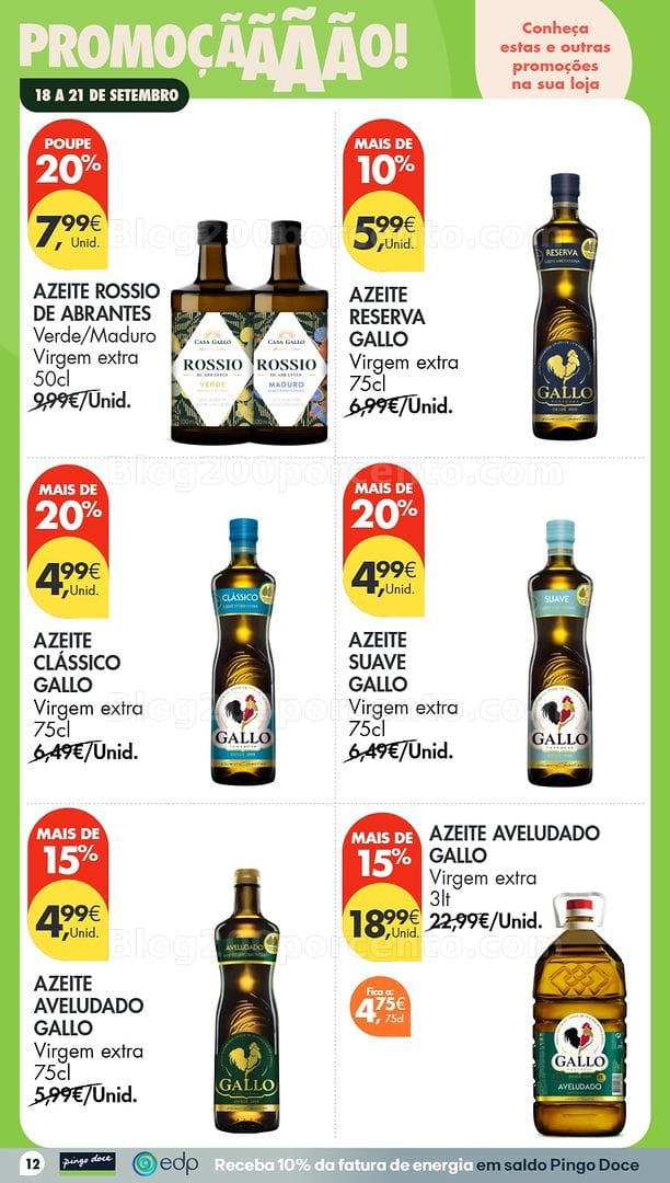 Antevisão Folheto PINGO DOCE Promoções Fim de Semana - 18 a 21 setembro