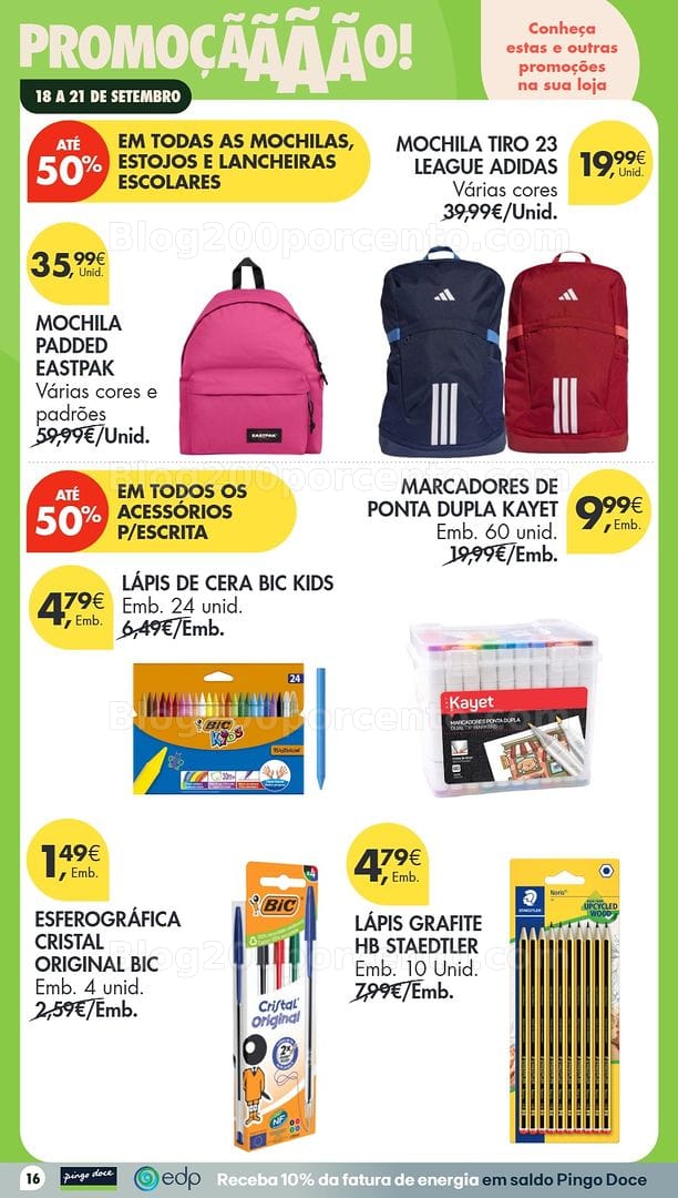 Antevisão Folheto PINGO DOCE Promoções Fim de Semana - 18 a 21 setembro