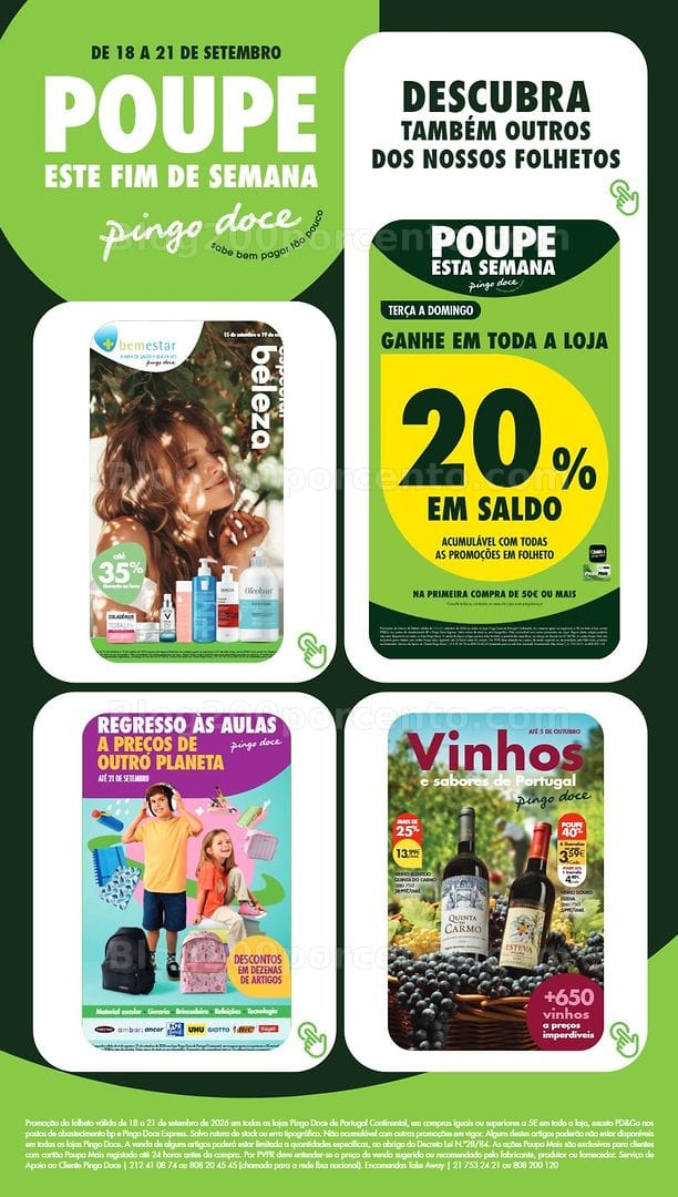 Antevisão Folheto PINGO DOCE Promoções Fim de Semana - 18 a 21 setembro