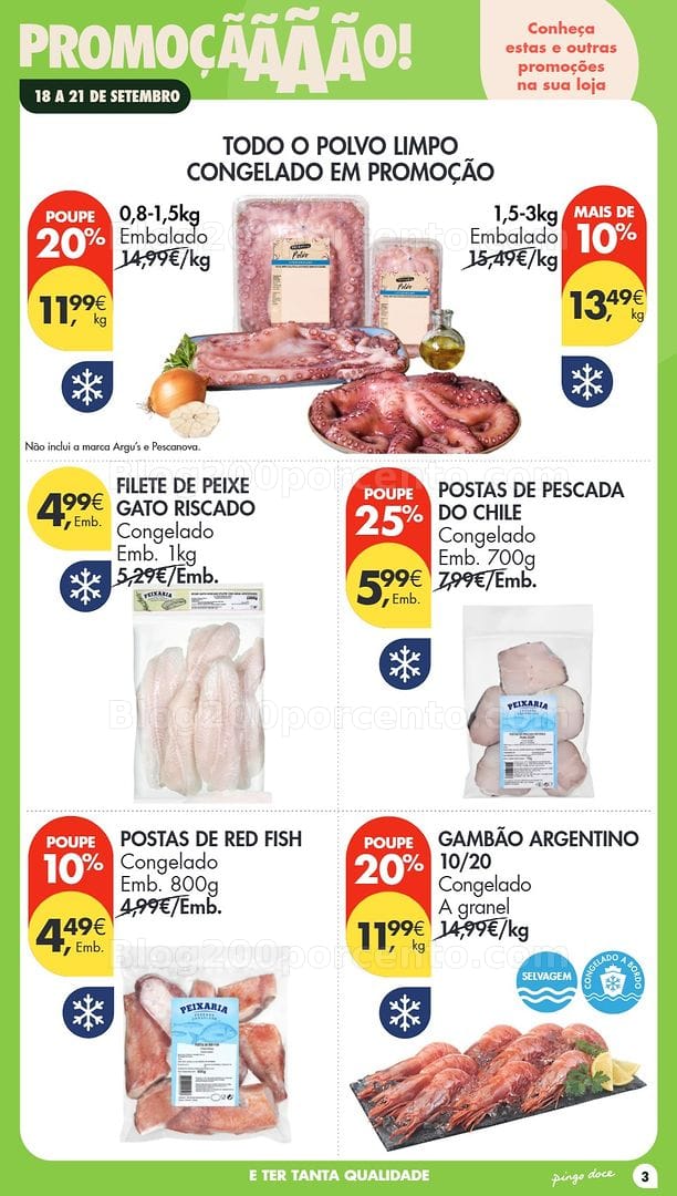 Antevisão Folheto PINGO DOCE Promoções Fim de Semana - 18 a 21 setembro