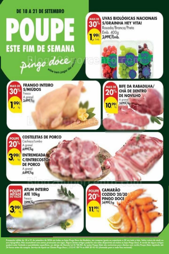 Antevisão Folheto PINGO DOCE Madeira Promoções Fim de Semana - 18 a 21 setembro