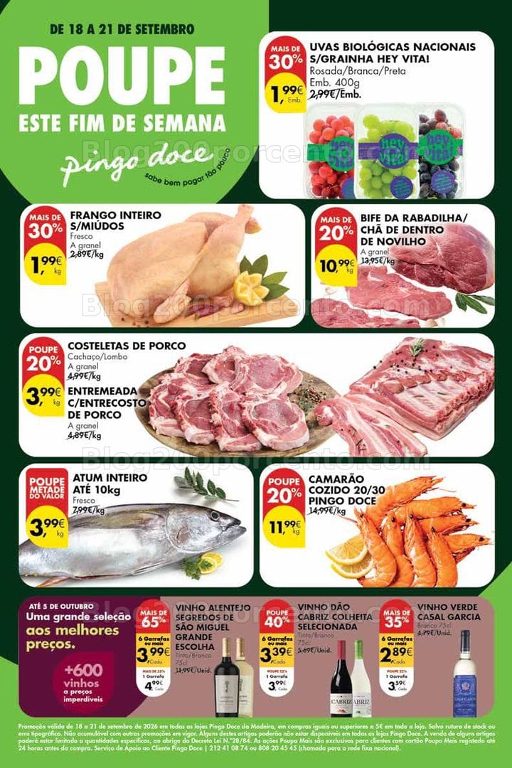 Antevisão Folheto PINGO DOCE Madeira Promoções Fim de Semana - 18 a 21 setembro