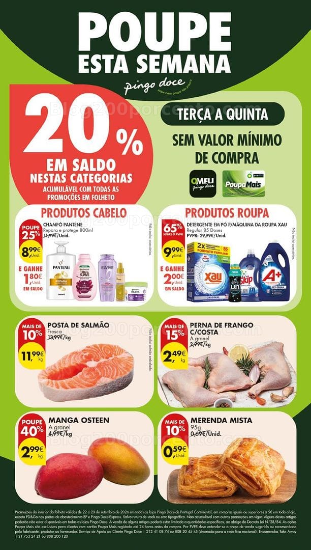 Antevisão Folheto PINGO DOCE Lojas Grandes Promoções de 22 a 28 setembro