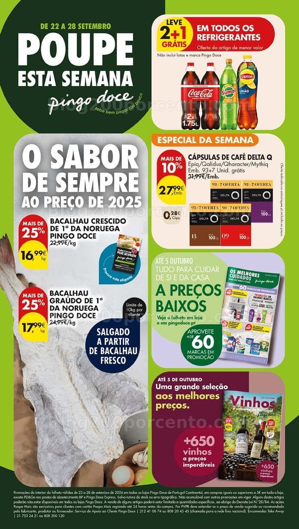 Antevisão Folheto PINGO DOCE Lojas Grandes Promoções de 22 a 28 setembro