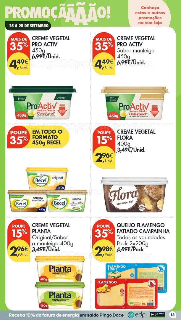 Antevisão Folheto PINGO DOCE Promoções Fim de Semana - 25 a 28 setembro