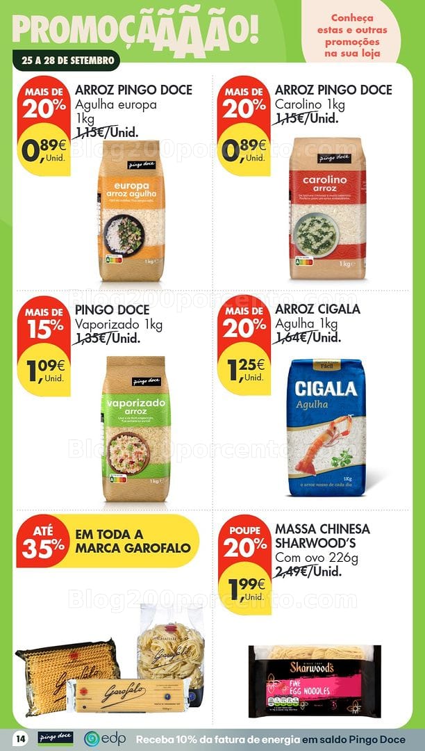 Antevisão Folheto PINGO DOCE Promoções Fim de Semana - 25 a 28 setembro