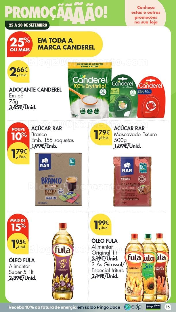 Antevisão Folheto PINGO DOCE Promoções Fim de Semana - 25 a 28 setembro