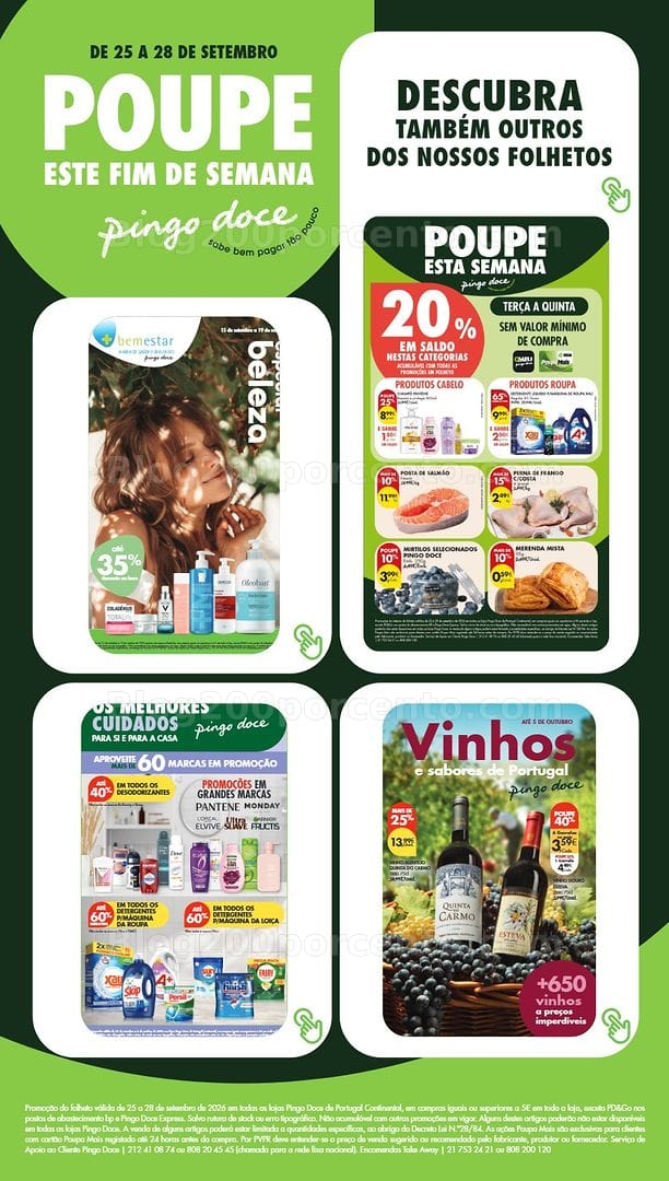 Antevisão Folheto PINGO DOCE Promoções Fim de Semana - 25 a 28 setembro