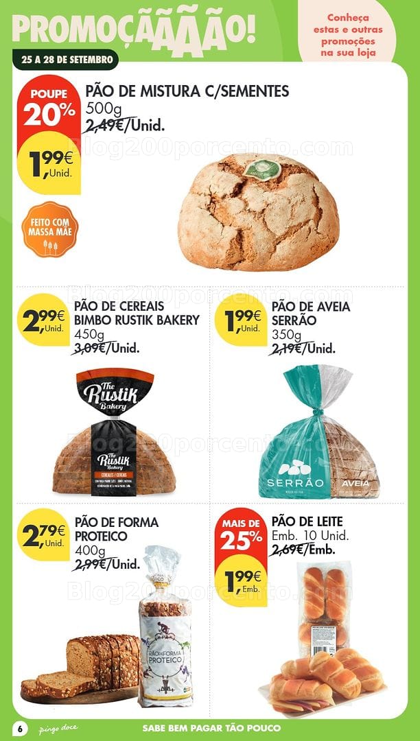 Antevisão Folheto PINGO DOCE Promoções Fim de Semana - 25 a 28 setembro