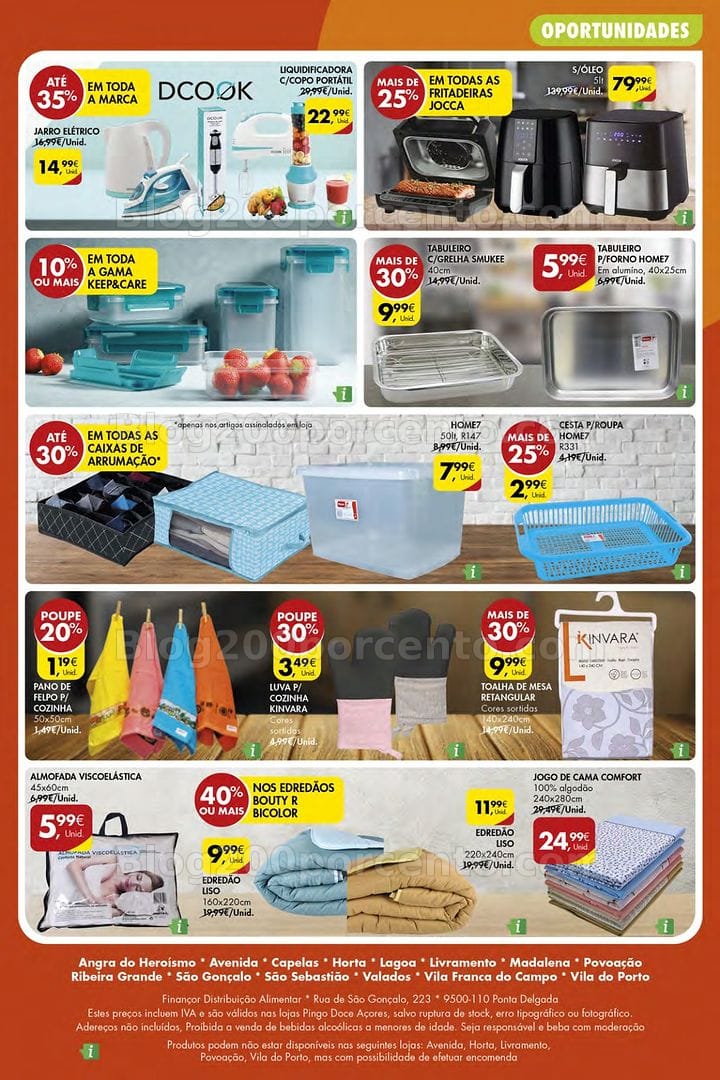 Antevisão Folheto PINGO DOCE Bazar Açores Promoções de 1 a 7 outubro