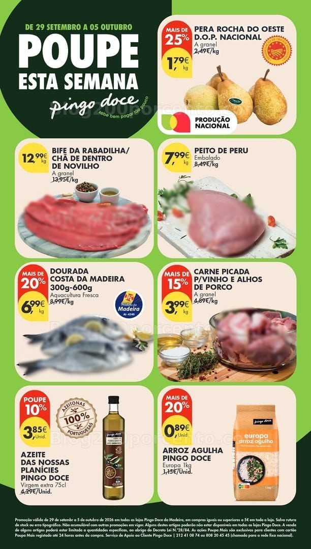 Antevisão Folheto PINGO DOCE Madeira Promoções de 29 setembro a 5 outubro