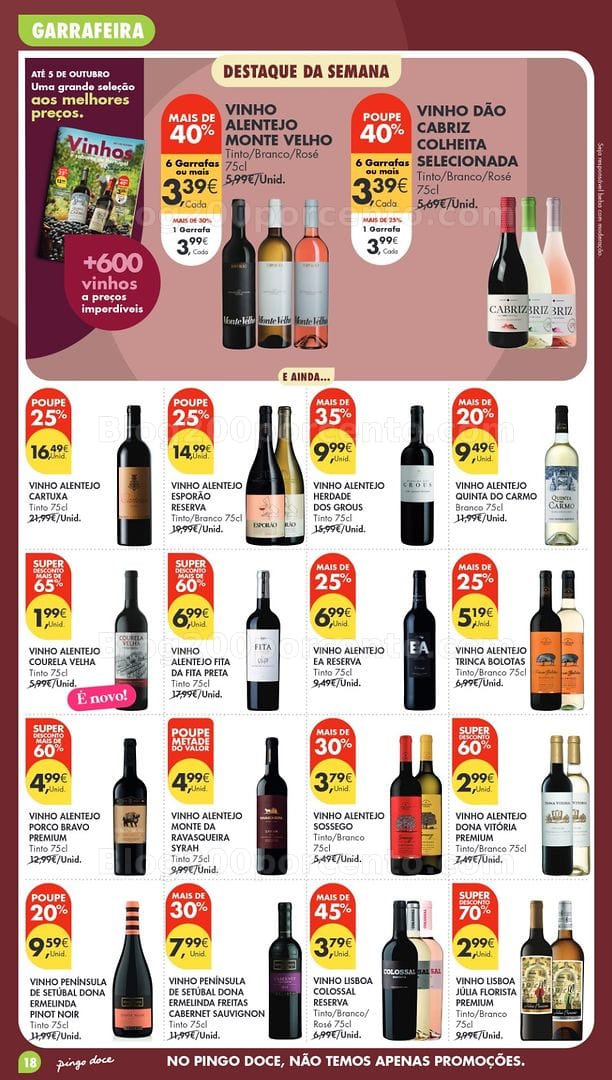 Antevisão Folheto PINGO DOCE Madeira Promoções de 29 setembro a 5 outubro