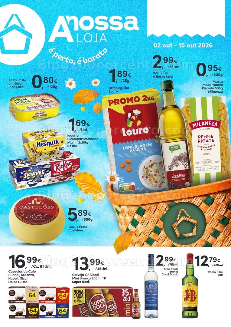 Antevisão Folheto A NOSSA LOJA Promoções de 2 a 15 outubro