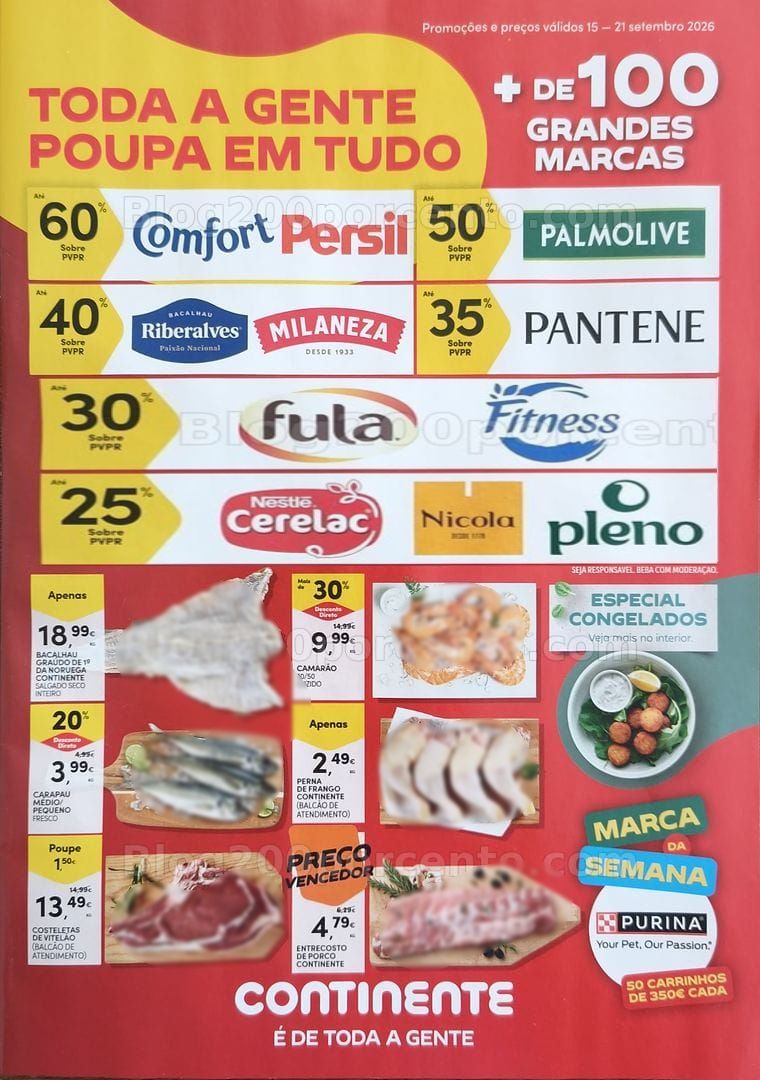 Antevisão Folheto CONTINENTE Promoções de 15 a 21 setembro