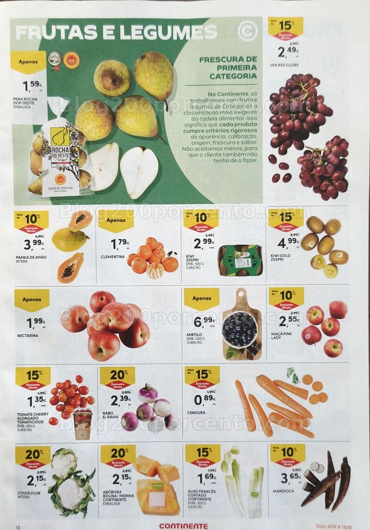Antevisão Folheto CONTINENTE Promoções de 15 a 21 setembro