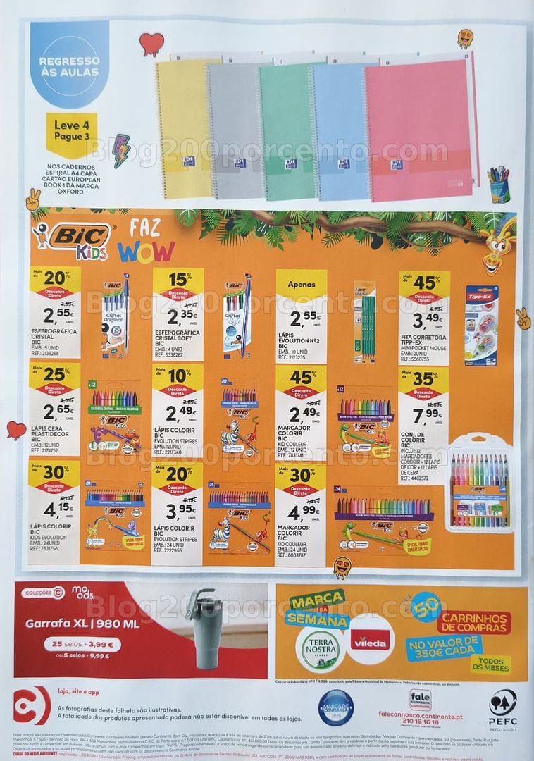 Antevisão Folheto CONTINENTE Promoções de 8 a 14 setembro