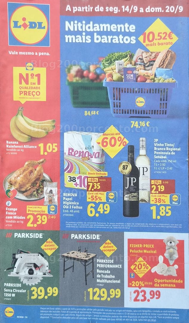 Antevisão Folheto LIDL Promoções de 14 a 24 setembro