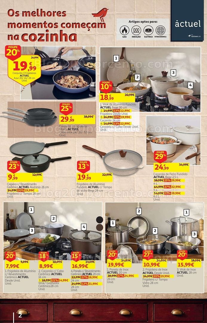 Antevisão Folheto AUCHAN Bazar Cozinha Promoções de 22 setembro a 6 outubro
