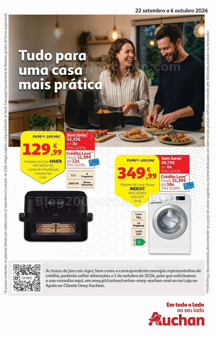 Antevisão Folheto AUCHAN Tecnologia Promoções de 22 setembro a 6 outubro