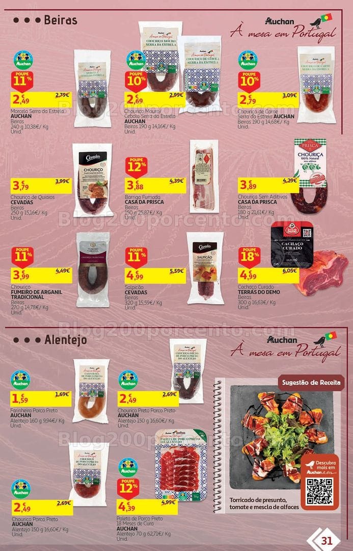 Antevisão Folheto AUCHAN Feira QEV Promoções de 22 setembro a 6 outubro