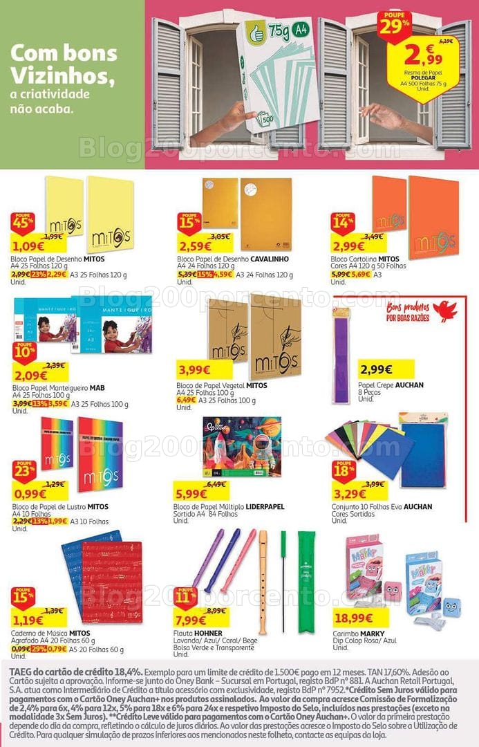 Antevisão Folheto AUCHAN Regresso às Aulas Promoções de 4 a 21 setembro