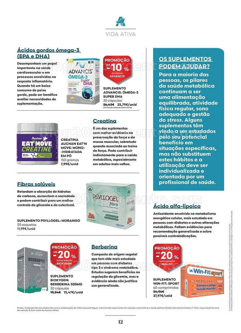 Antevisão Folheto AUCHAN Saúde e Bem-Estar Promoções de 2 setembro a 3 outubro