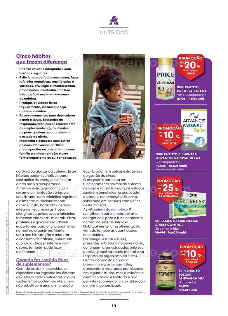 Antevisão Folheto AUCHAN Saúde e Bem-Estar Promoções de 2 setembro a 3 outubro