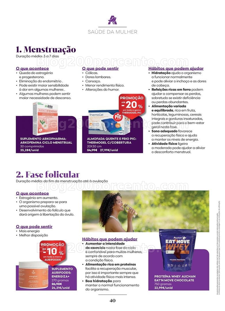 Antevisão Folheto AUCHAN Saúde e Bem-Estar Promoções de 2 setembro a 3 outubro