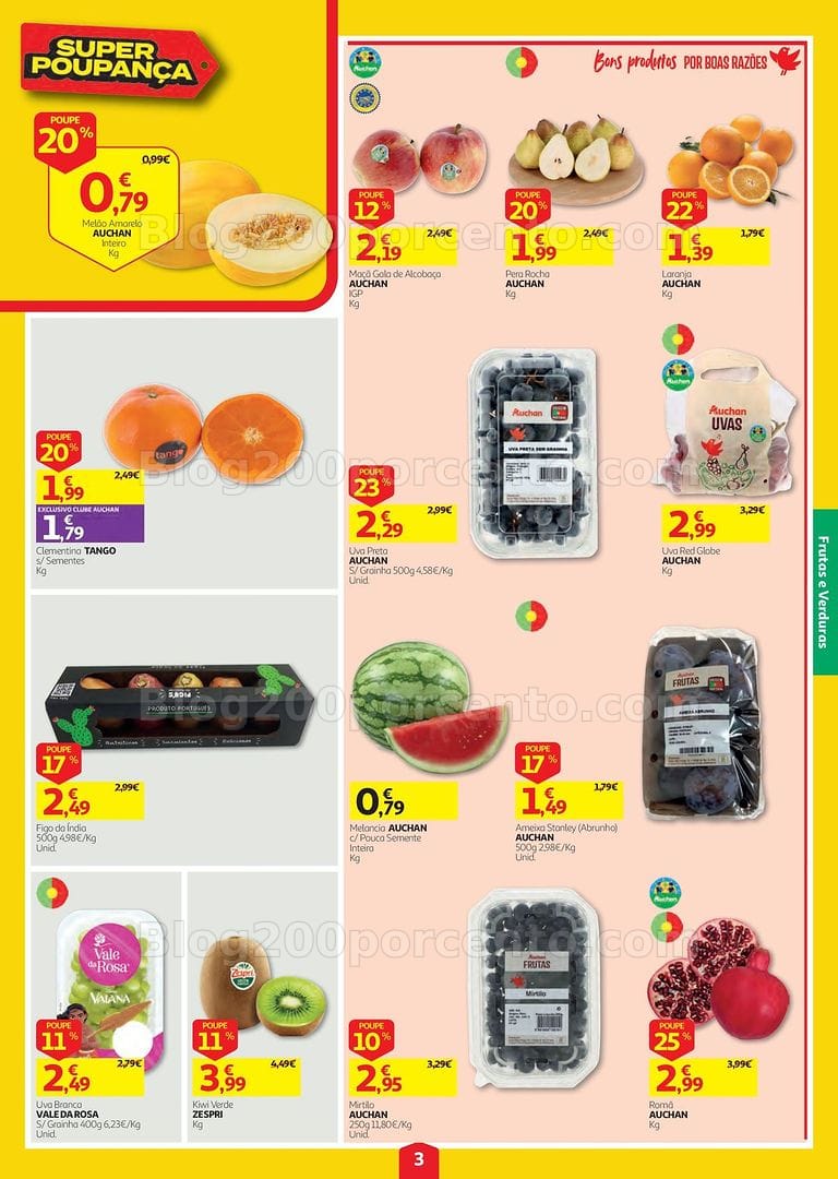 Antevisão Folheto AUCHAN Super Poupança Promoções de 3 a 9 setembro