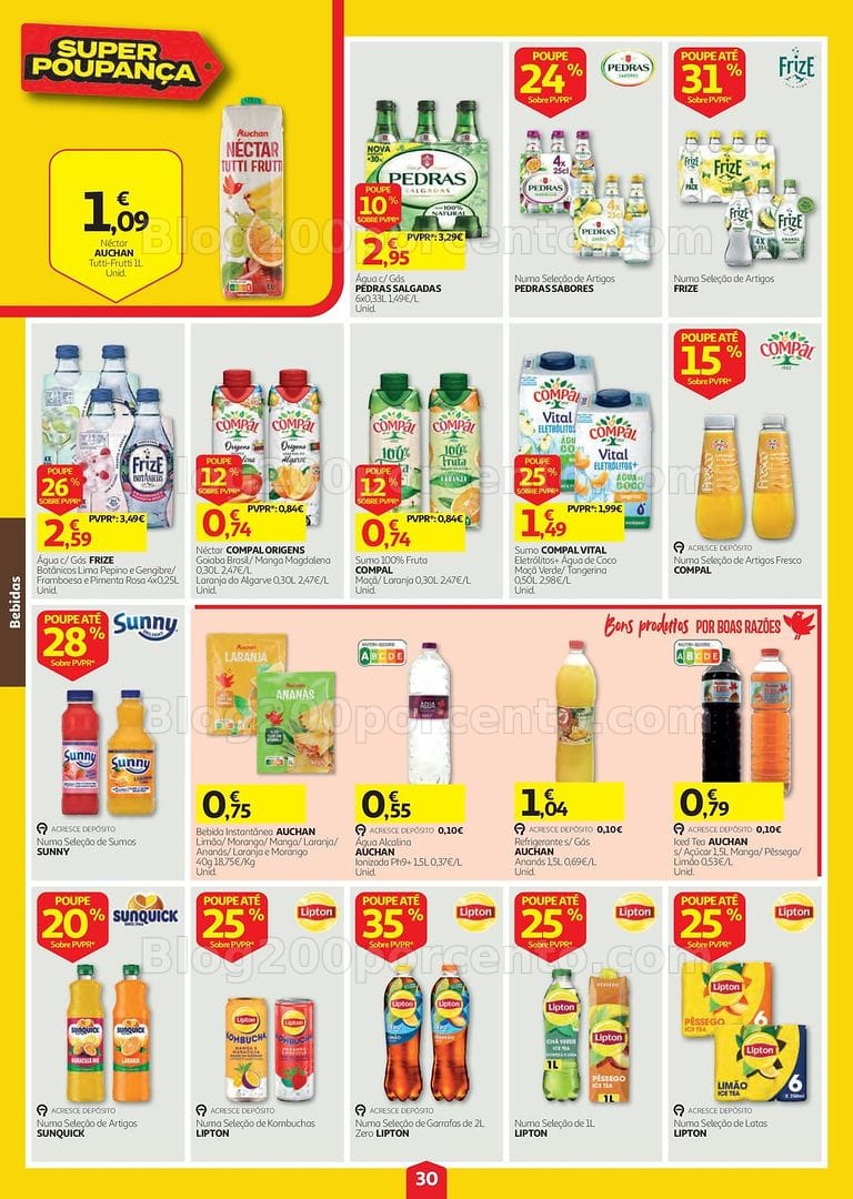 Antevisão Folheto AUCHAN Super Poupança Promoções de 3 a 9 setembro