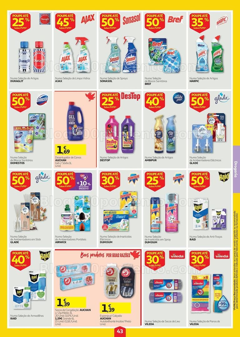 Antevisão Folheto AUCHAN Super Poupança Promoções de 3 a 9 setembro