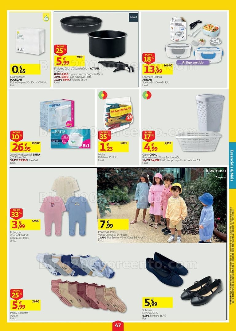 Antevisão Folheto AUCHAN Bazar Super Poupança Promoções de 3 a 9 setembro