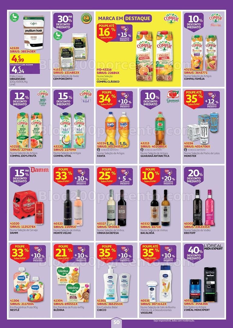 Antevisão Folheto AUCHAN Super Poupança Promoções de 3 a 9 setembro