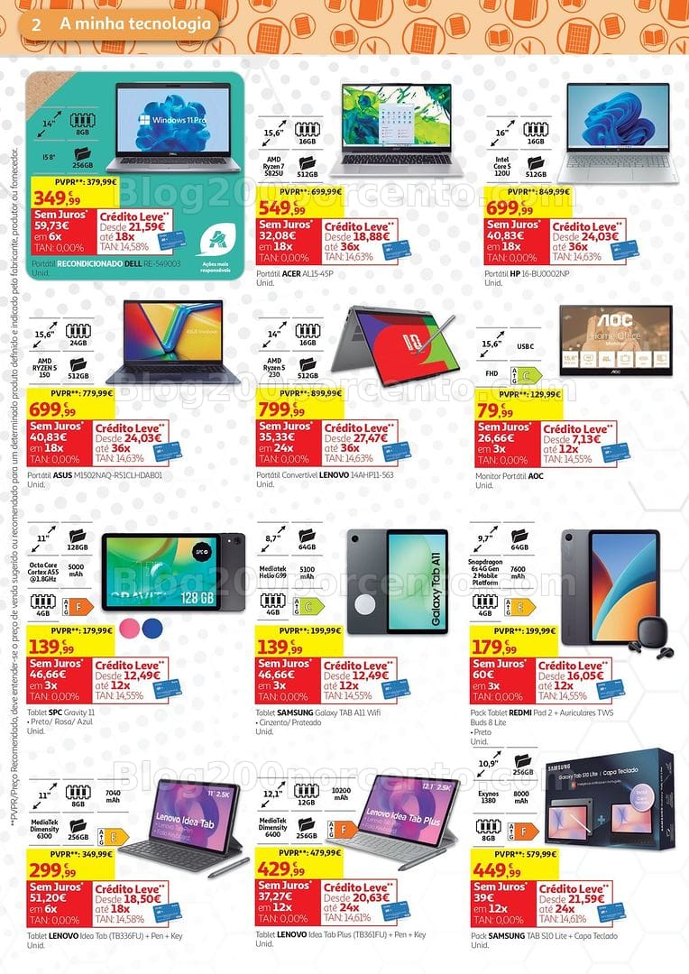 Antevisão Folheto AUCHAN Tecnologia Promoções de 4 a 21 setembro