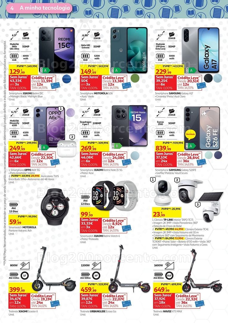 Antevisão Folheto AUCHAN Tecnologia Promoções de 4 a 21 setembro