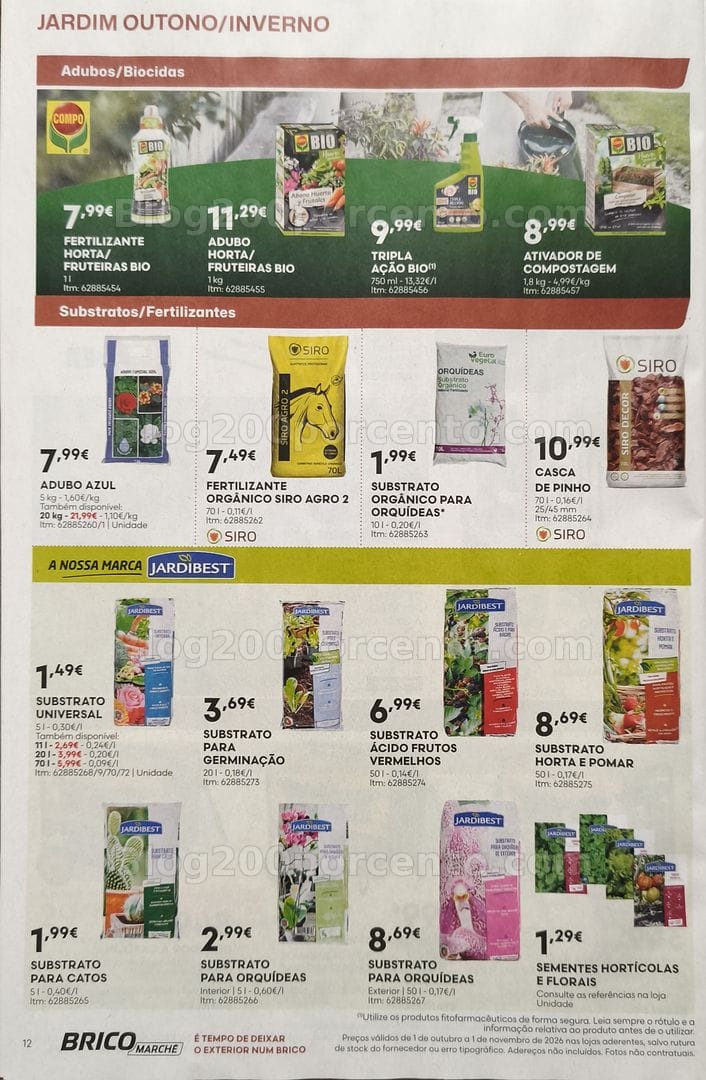 Antevisão Folheto BRICOMARCHÉ Promoções de 1 outubro a 1 novembro