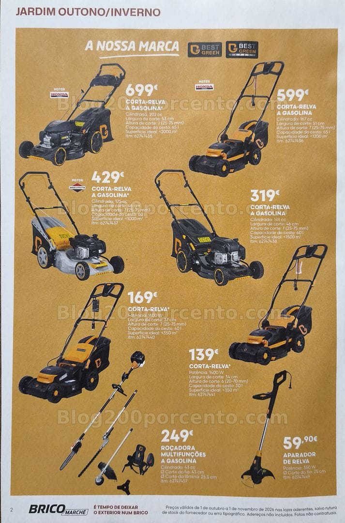 Antevisão Folheto BRICOMARCHÉ Promoções de 1 outubro a 1 novembro