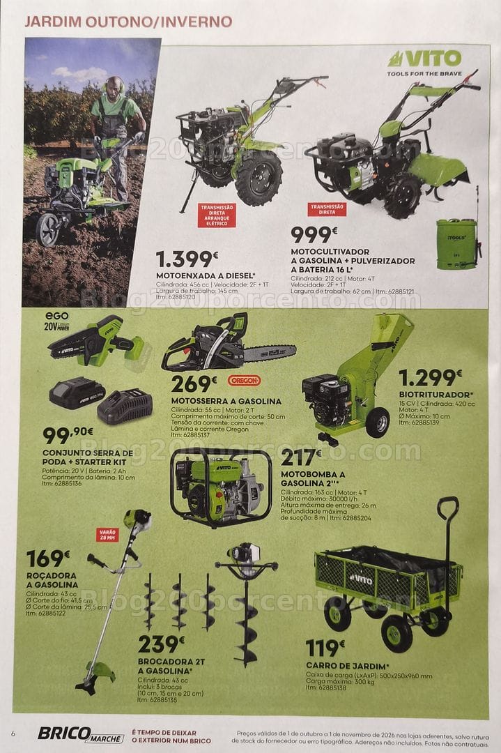 Antevisão Folheto BRICOMARCHÉ Promoções de 1 outubro a 1 novembro