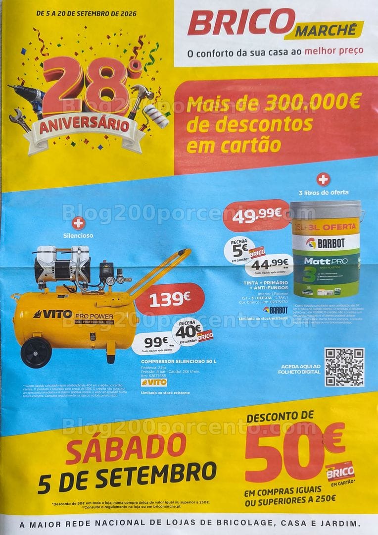 Antevisão Folheto BRICOMARCHÉ Promoções de 5 a 20 setembro