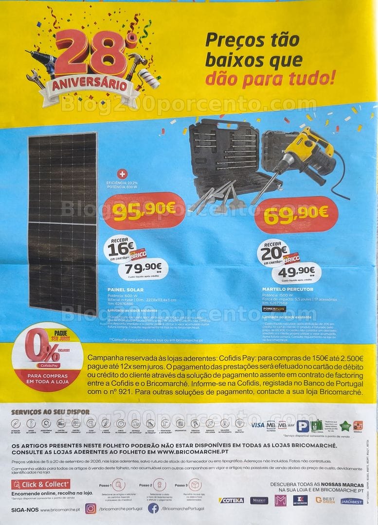 Antevisão Folheto BRICOMARCHÉ Promoções de 5 a 20 setembro