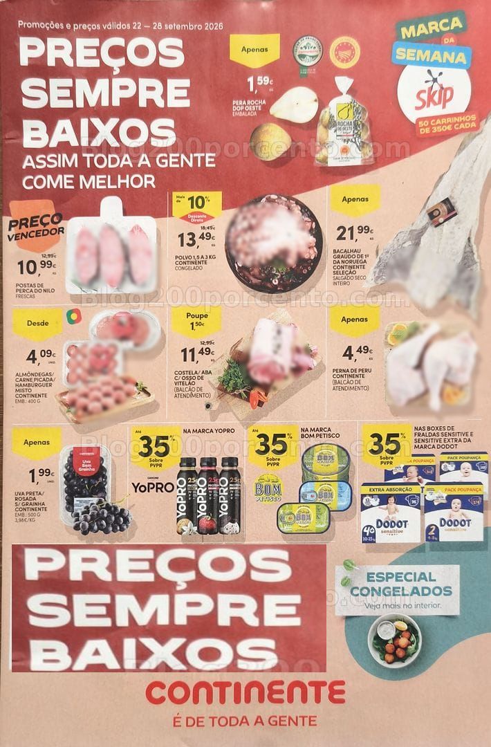 Antevisão Folheto CONTINENTE Promoções de 22 a 28 setembro